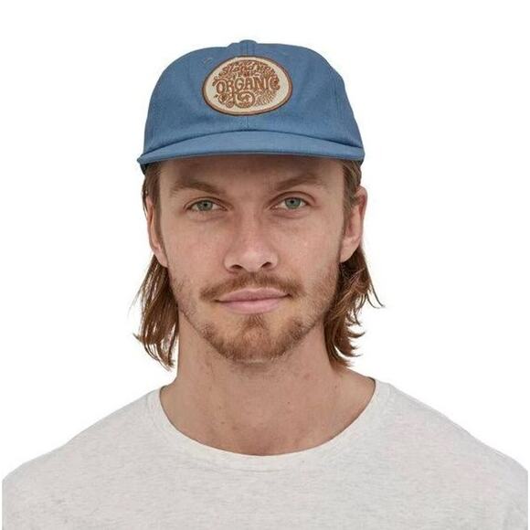 Patagonia "Root Revolution" Pigeon Blue Organic Embroidered Cap - Picture 6 of 7